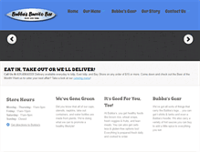 Tablet Screenshot of bubbasburritobar.com